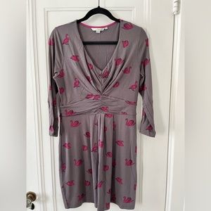 Boden Marion Tunic Dress with Swans